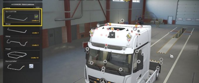 Trucks Mercedes MP4 Roof Slot Eurotruck Simulator mod