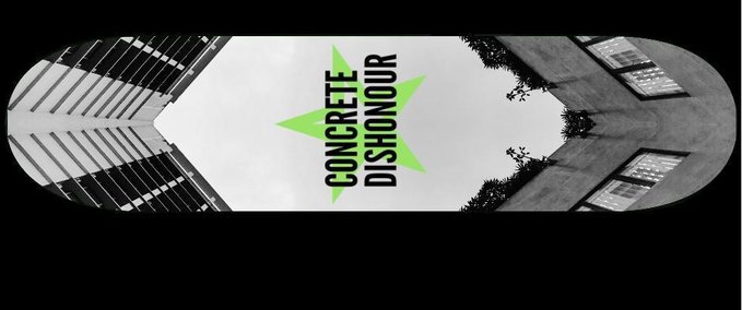 Fakeskate Brand Concrete Dishonour Skateboards Skater XL mod