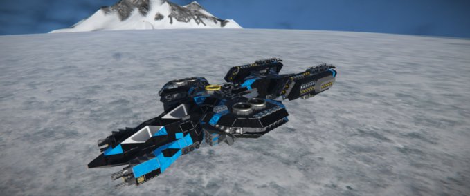 Blueprint WCO SA-75 Fire Ibis Gunship Space Engineers mod