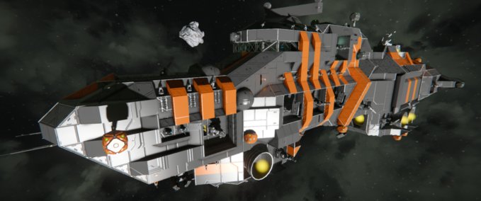 Blueprint B Class Destroyer Space Engineers mod