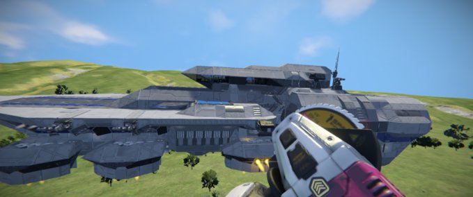 Blueprint RCSP - Langley Mk3 Helicarrier Space Engineers mod