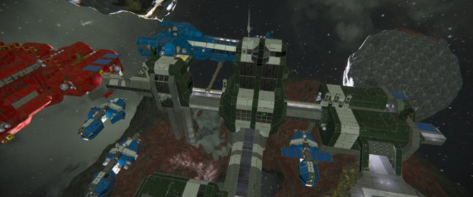Blueprint Assisted Green Station Space Engineers mod