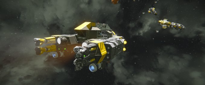 Blueprint Pirate Repurposed Mining bomber Space Engineers mod