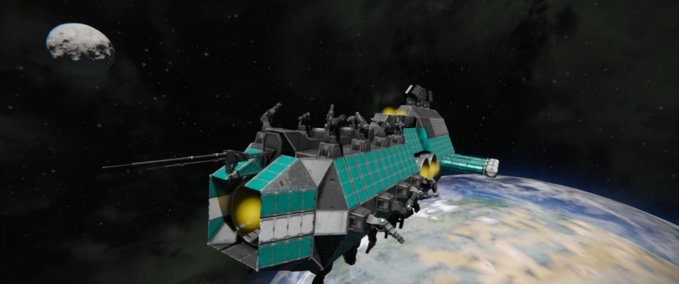Blueprint NKE Hellion Destroyer MK1 (painted) Space Engineers mod