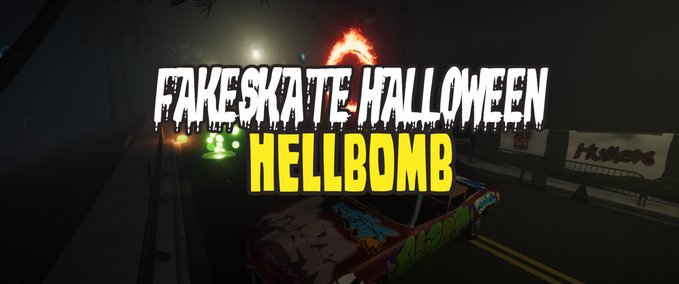 Street Fakeskate Halloween Hellbomb Map Skater XL mod