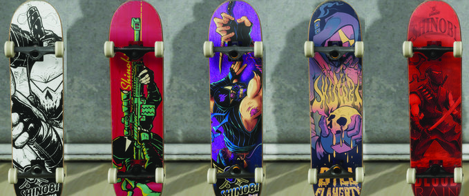 Gear Shinobi Decks, Apparel and more Pack Skater XL mod