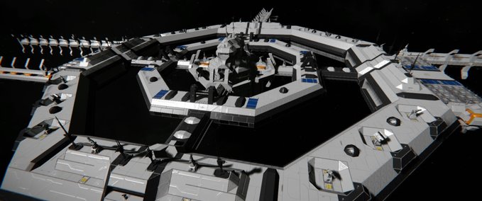 Blueprint Valhalla Fleet Headquarters Space Engineers mod