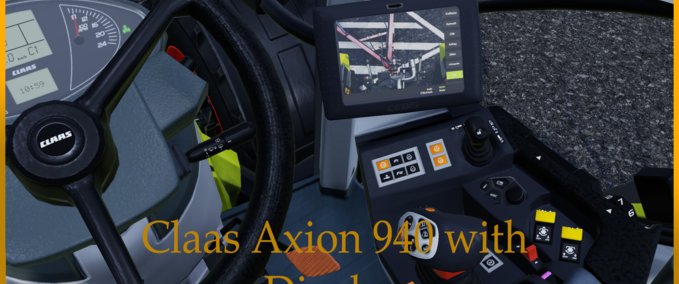 Claas Axion 940 mit Display Funktionen  Mod Image