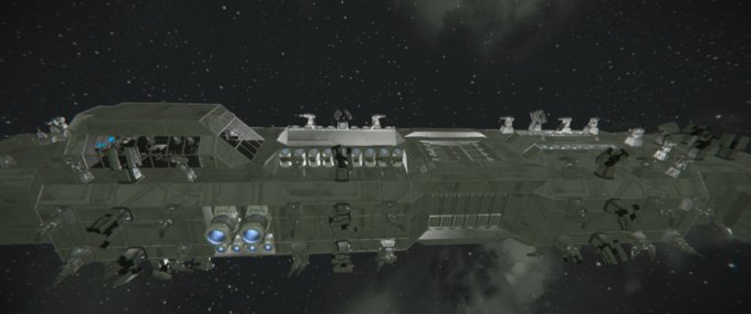 Blueprint USS. Anderson Heavy battleship Space Engineers mod