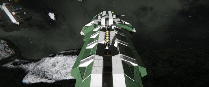 Blueprint Modified Green Corvette Space Engineers mod