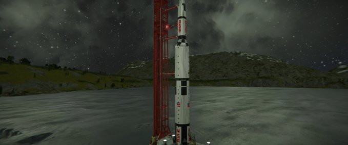 Blueprint Saturn V and Launch Tower Full Build V1 Space Engineers mod