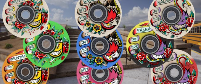 Gear Spitfire Wheels - OG Flash Series Skater XL mod