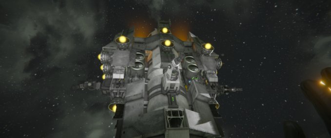 Blueprint Thundertoad Heavy Gunship Space Engineers mod