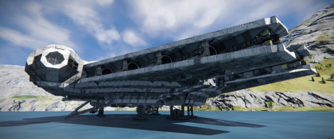 Blueprint MILENIAL FALCON Showroom Edition Space Engineers mod