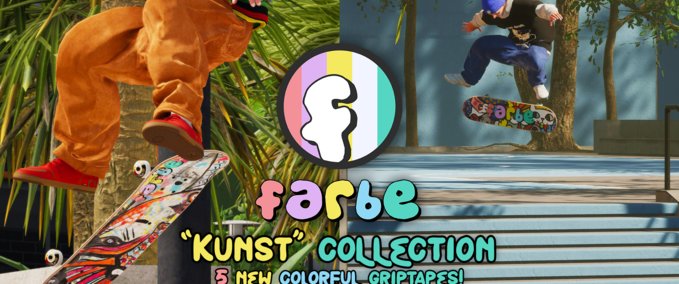 Fakeskate Brand Farbe Grip - "Kunst" Collection Skater XL mod