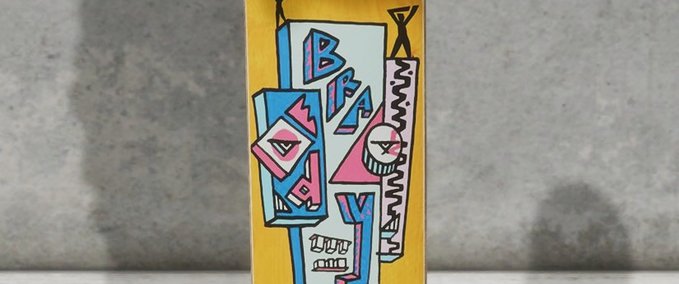 Real Brand Polar Brady Skyscraper yellow deck Skater XL mod