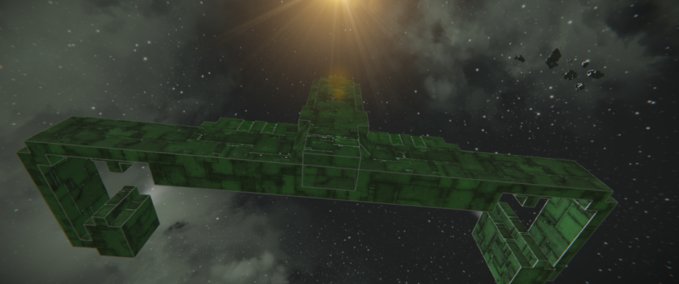 Blueprint Star trek romulan freighter Space Engineers mod