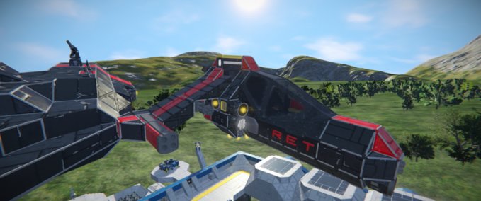 Blueprint Ret fighter Space Engineers mod