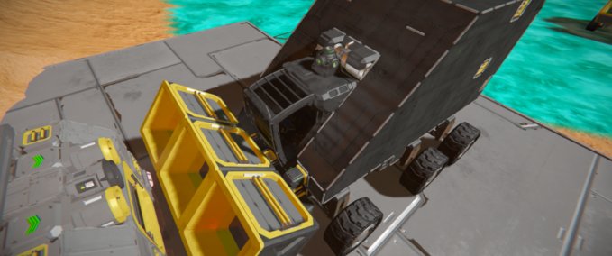 Blueprint Chargeur Déblayeur Space Engineers mod