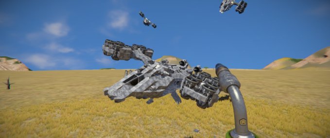 Blueprint CARRION GUNSHIP NR3GT2 Space Engineers mod