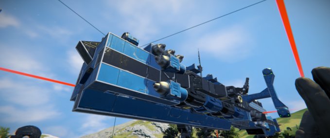 Blueprint ASI stingray class cargo vessel Space Engineers mod