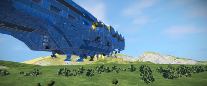 Blueprint ASI landing pad Space Engineers mod