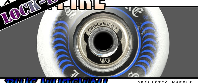 Gear Spitfire "Lock-Ins" Blue (whitewall) Skater XL mod