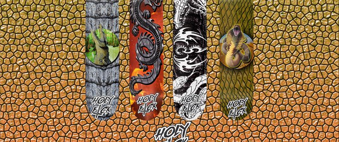 Fakeskate Brand Holy F*ck Reptile Collection Skater XL mod