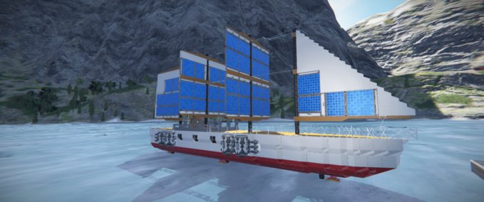 Blueprint Sailboat yacht Space Engineers mod