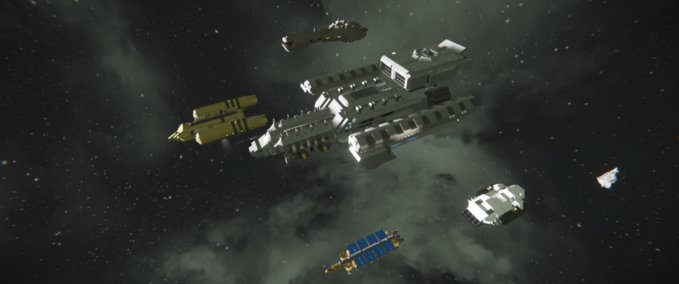 Blueprint M-Class Commericial Freighter Hyperion Space Engineers mod