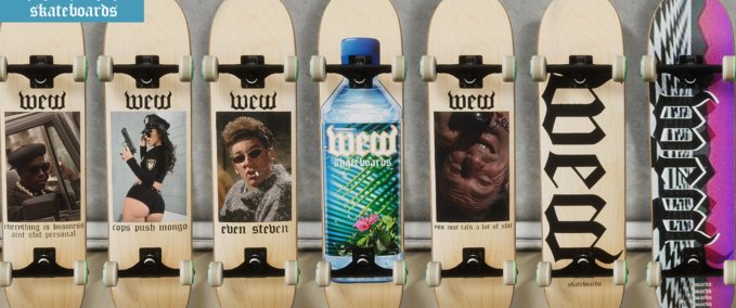 Gear WeW Skateboards Pack 1 Skater XL mod