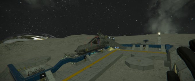 Blueprint S gun fighter Space Engineers mod