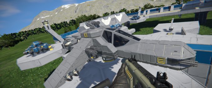 Blueprint A Gun fighter Space Engineers mod