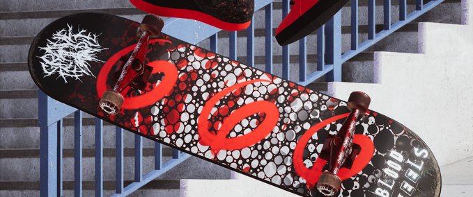 Uncategorized BLOOD WHEELS x GRAVE TEMPLE PACK Skater XL mod