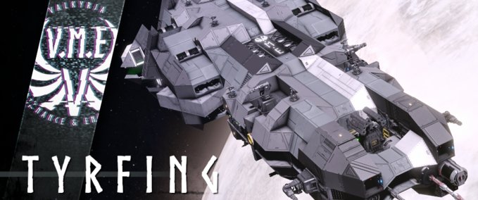 Blueprint V.M.E Tyrfing-class Assault Corvette Space Engineers mod
