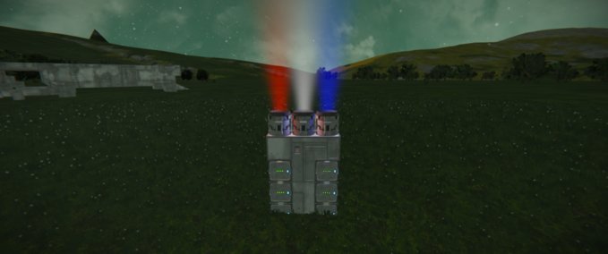 Blueprint Red white and blue Space Engineers mod