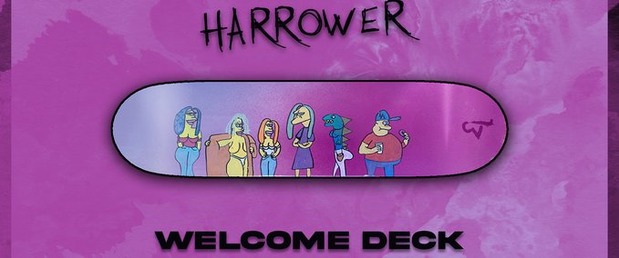 Gear Thirteen Skateboards: Harrower Welcome Deck Skater XL mod