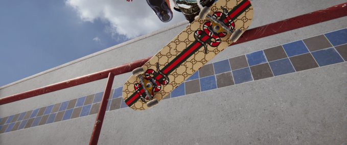 Real Brand Gucci Snakes Deck Skater XL mod