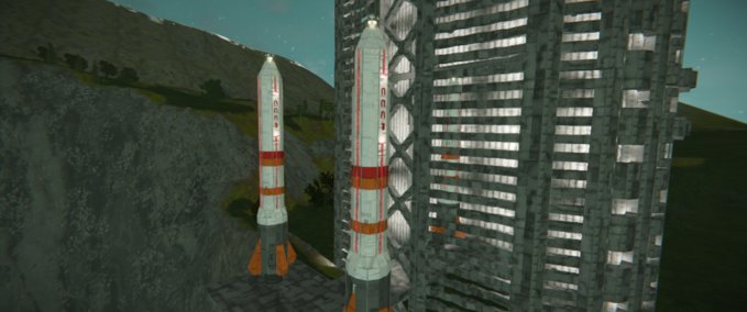 Blueprint Soviet Rocket USSR Space Engineers mod