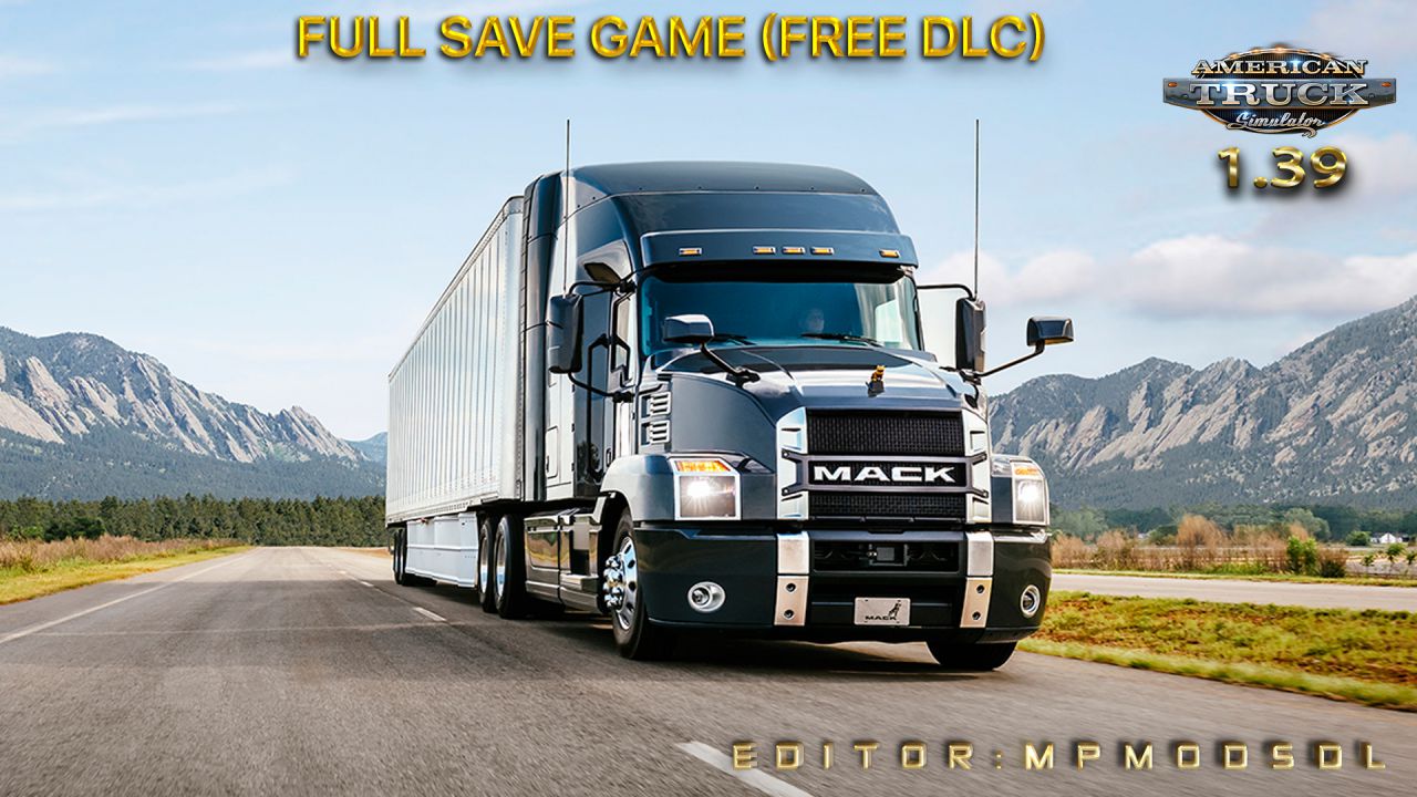 Full Save Game ATS 1.39 (Free DLC) MpModsDL thumbnail 3