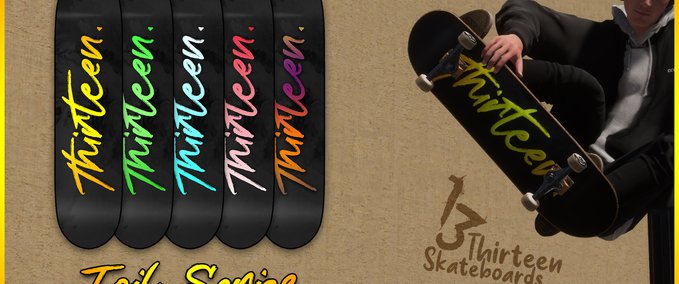 Gear Thirteen Skateboards: Brushed Foil Series Skater XL mod