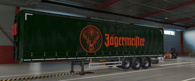 Standalone-Trailer Jägermeister skin Eurotruck Simulator mod