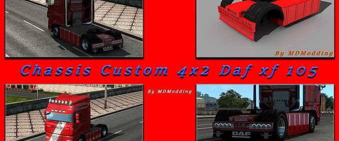 Trucks DAF XF 105 Chassis 4×2 Custom [1.39] Eurotruck Simulator mod