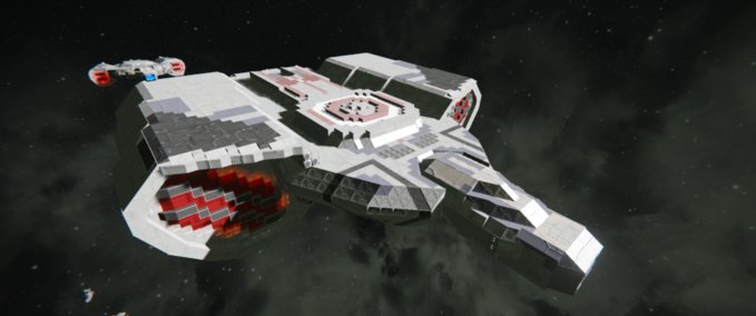 Blueprint USS Defiant (very large) Space Engineers mod