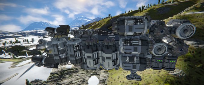 Blueprint Small Miningship - Full Load - Atmoshere Space Engineers mod