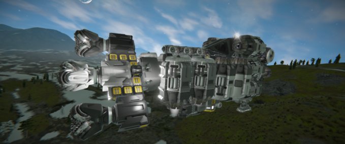 Blueprint Mining-ship full loadable - atmosheric Space Engineers mod
