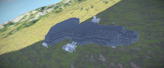 Blueprint SpF Destroyer shell Serialkilla2ez Space Engineers mod