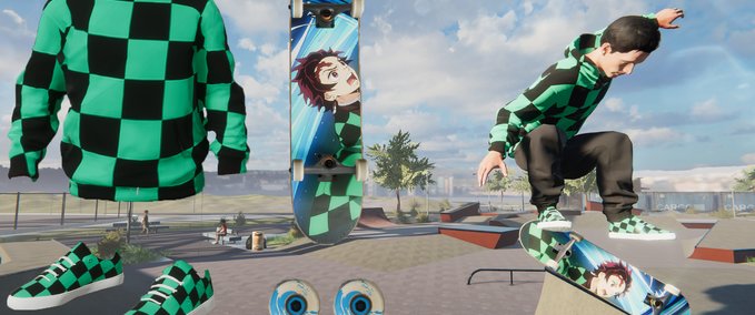 Fakeskate Brand Tanjiro Pack Skater XL mod