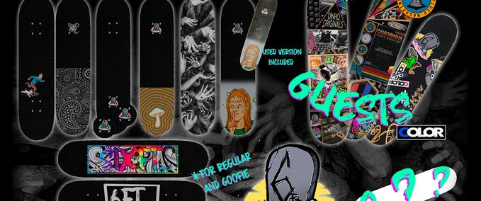 Gear 6ft_ Griptapes Skater XL mod