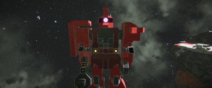 Blueprint The Red Comet (mech) Space Engineers mod